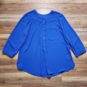 Elegant Blue Women's Top